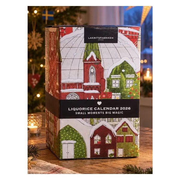 Glutenfri lakritskalender 2026 / Adventskalender - Lakritsfabriken Ramlsa