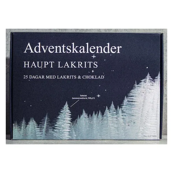 Lakritskalender & choklad / adventskalender 2026 - Haupt Lakrits